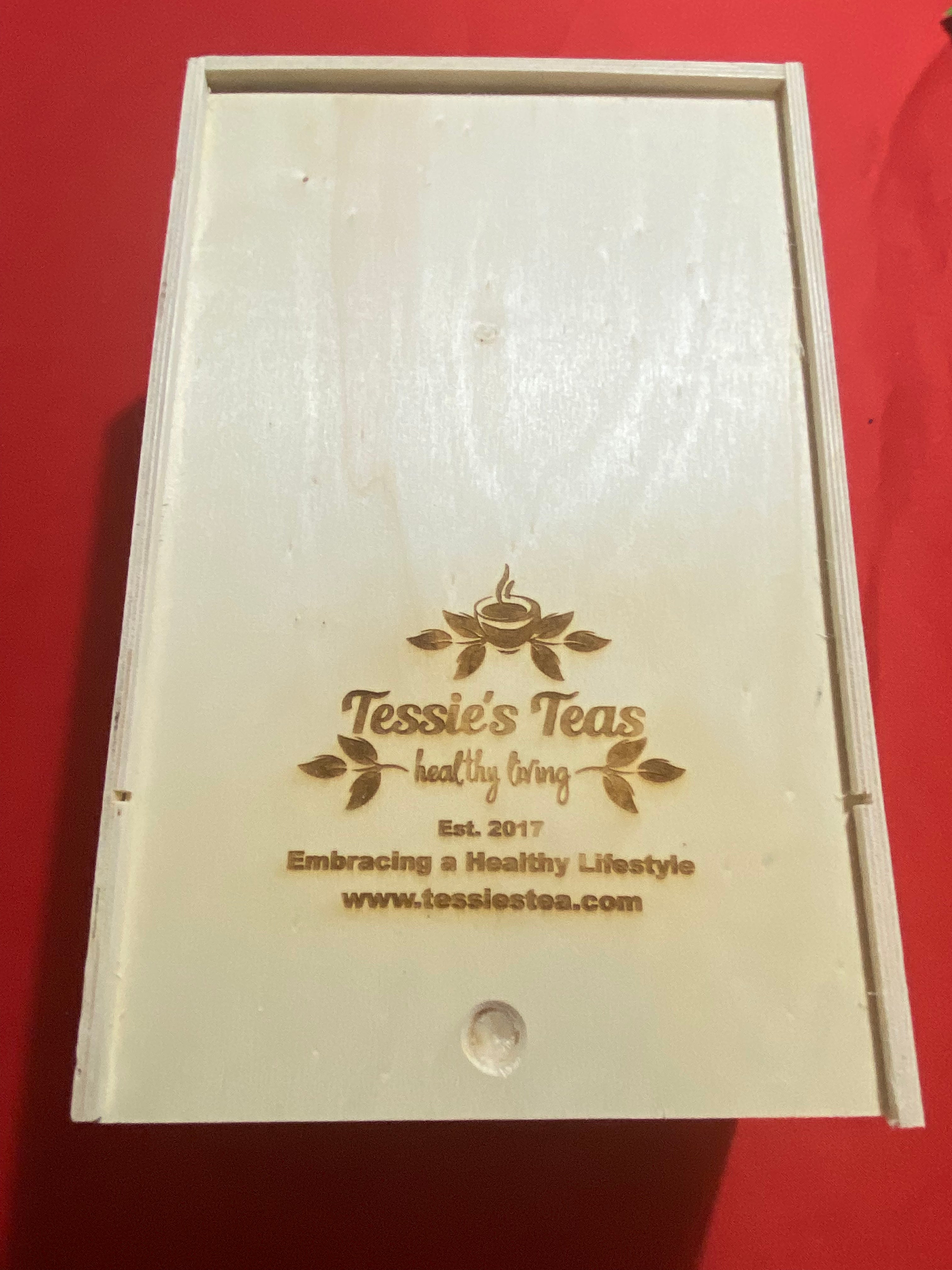 Custom Engrave Wooden Tea Box